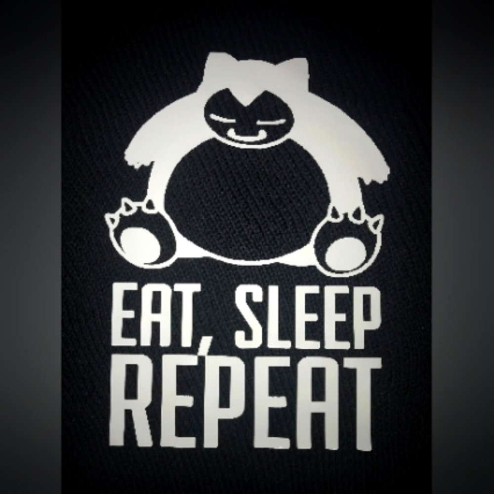 Snorlax EAT, SLEEP REPEAT Graphic T-Shirt - Picture 2 of 4